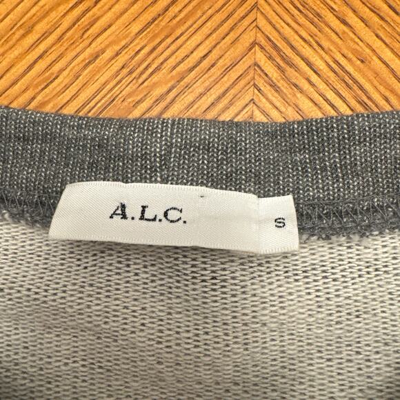 A.L.C. Grey and Black Striped Top Size Small - Picture 5 of 7